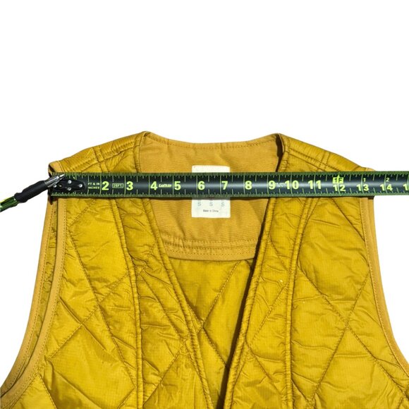 Fossil 54 Quilted Mustard Snap Vest – Size Small – Like New - Picture 14 of 14